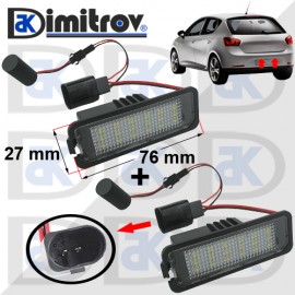 LED плафони осветление заден номер Seat Skoda Volkswagen 